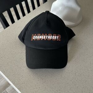 NWOT Orange Theory Member Baseball Cap Black Orange Velcro